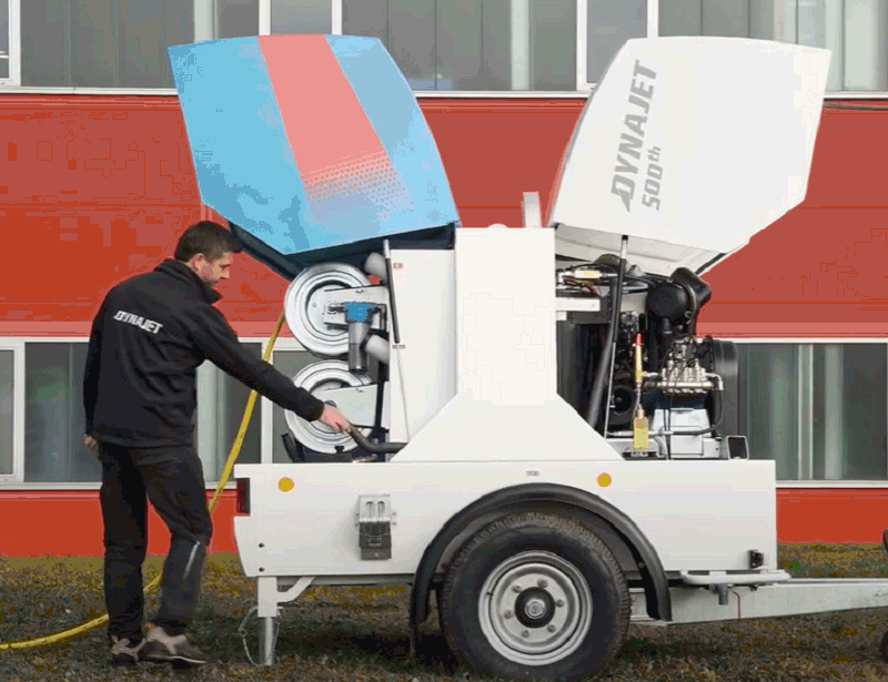 Мобилен хидробластер DYNAJET 500th Blue Performance Мобилен хидробластер DYNAJET 500th Blue Performance